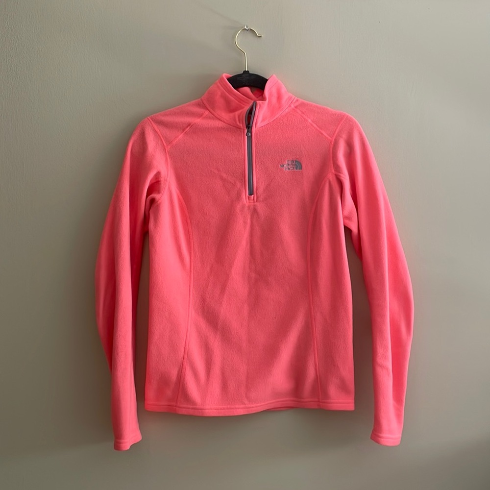 Nike neon-pink quarter zip